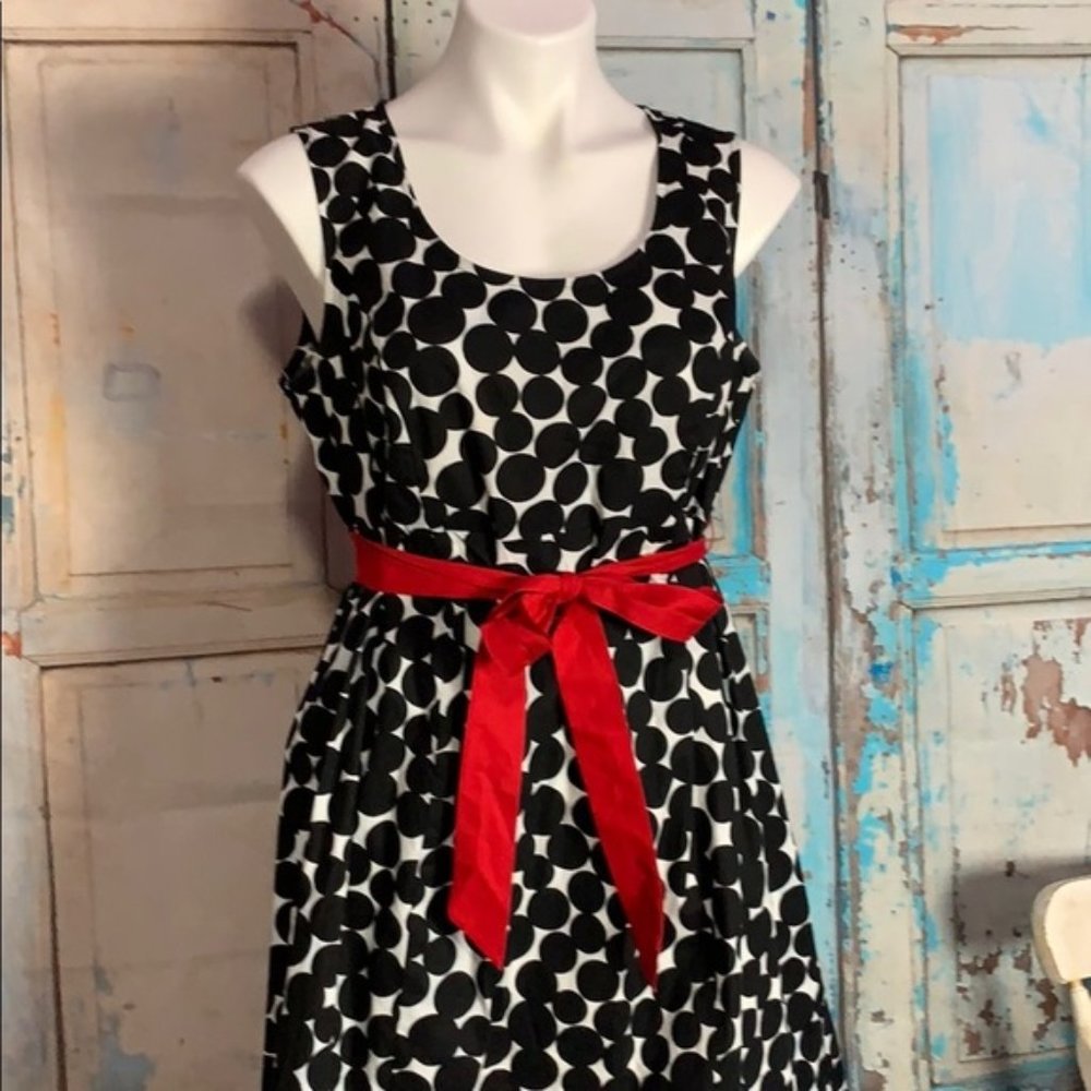 Motherhood Maternity Polka Dot Sleeveless Dress